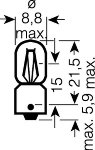 3930 4W 24V BA9S