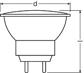 DECOSTAR 35 10 W 12 V 36° GU4 OSRAM