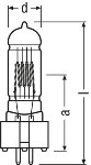 64745 CP/70 1000W 230V GX9,5 OSRAM