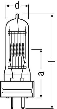 64788 CP/72 2000W 240V GY16