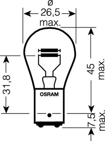 AMPOULE Lamp 12v 10w Ba15s OSRAM