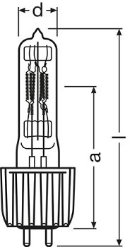 HPL 93728 575 W 230 V OSRAM
