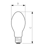 MASTER CityWh CDO-ET Plus 50W/828 E27 - Philips