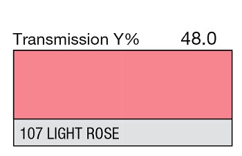 107 LIGHT ROSE 1-INCH CORE LEE FILTERS
