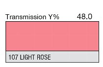 107 LIGHT ROSE 1-INCH CORE LEE FILTERS