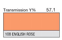 108 ENGLISH ROSE 1-INCH CORE LEE FILTERS