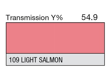 109 LIGHT SALMON 1-INCH CORE LEE FILTERS