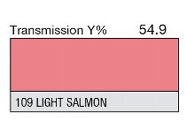 109 LIGHT SALMON 1-INCH CORE LEE FILTERS