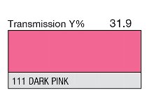 111 DARK PINK 1-INCH CORE LEE FILTERS