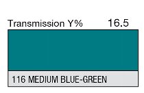 116 MEDIUM BLUE-GREEN 1-INCH CORE LEE FILTERS
