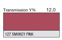 127 SMOKEY PINK 1-INCH CORE LEE FILTERS