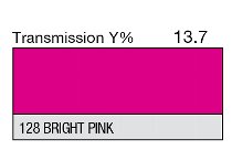 128 BRIGHT PINK 1-INCH CORE LEE FILTERS