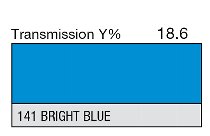 141 BRIGHT BLUE LEE FILTERS