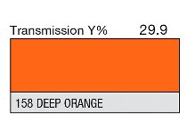 158 DEEP ORANGE 1-INCH CORE