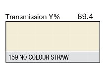 159 NO COLOUR STRAW LEE FILTERS