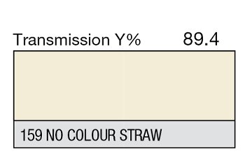159 NO COLOUR STRAW 1-INCH CORE LEE FILTERS
