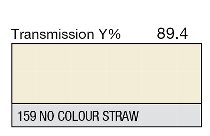 159 NO COLOUR STRAW 1-INCH CORE LEE FILTERS