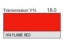 164 FLAME RED 1-INCH CORE LEE FILTERS
