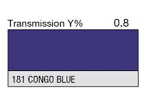 181 Congo Blue 1-inch LEE FILTERS