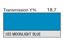 183 MOONLIGHT BLUE 1-INCH CORE LEE FILTERS