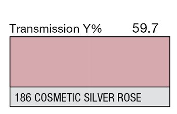 186 Cosmetic Silver Rose 1-inch