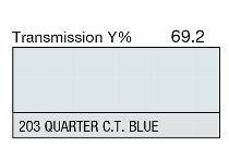 203 Quarter C.T. Blue LEE FILTERS