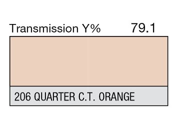 206 Quarter C.T. orange 1-inch LEE FILTERS