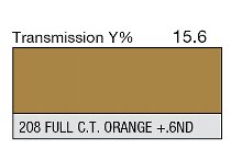 208 Full C.T. orange + .6ND 60" 1-inch LEE FILTERS