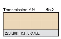 223 Eighth C.T. orange 60" LEE FILTERS