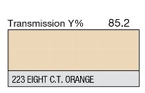 223 Eighth C.T. orange 60" 1-inch LEE FILTERS