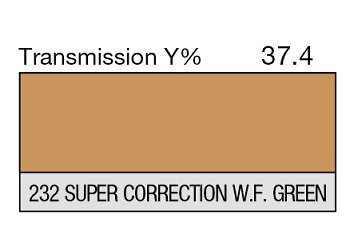 232 Super Correction W.F. green LEE FILTERS