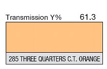 285 Three Quarter C.T. orange LEE FILTERS