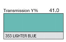 353 LIGHTER BLUE 1-INCH CORE LEE FILTERS