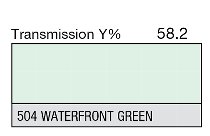 504 WATERFRONT GREEN 1-INCH CORE LEE FILTERS