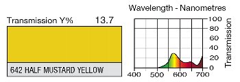 642 Half Mustard yellow LEE FILTERS