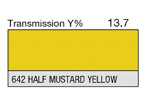 642 Half Mustard yellow 1-inch LEE FILTERS