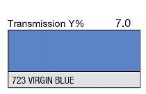 723 VIRGIN BLUE 1-INCH CORE LEE FILTERS