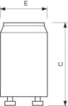 S2 4-22W SER 220-240V BL LIS/12X25CT