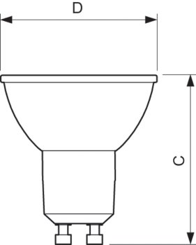 MAS LED spot VLE D 4.9-50W GU10 930 60D