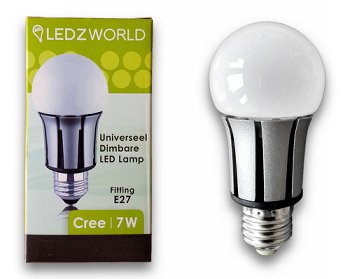 LED 7W 220-230V E27 MATT 2800K LEDZWORLD