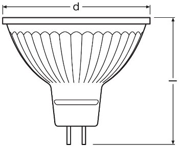 P MR16 20 36° DIM 4.5 W/3000 K GU5.3