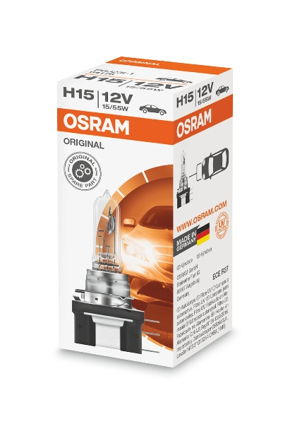 H15 Lamp Bulb 12V 15/55W With E4 Test Mark - PGJ23T-1 Base - 64176 Replacement