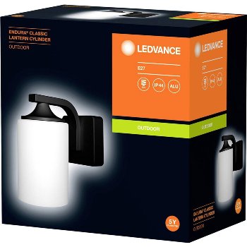 ENDURA CLASSIC LANTERN CYLINDER E27 BK IP43