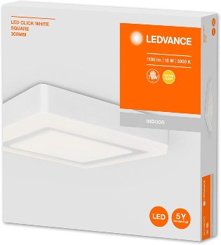 LED CLICK WHITE SQ 300 mm 18 W