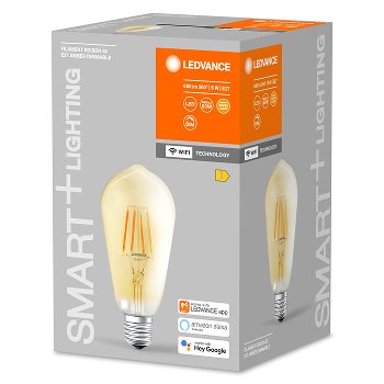 SMART+ Filament Edison Dimmable 53 6 W/2400 K E27 Ledvance