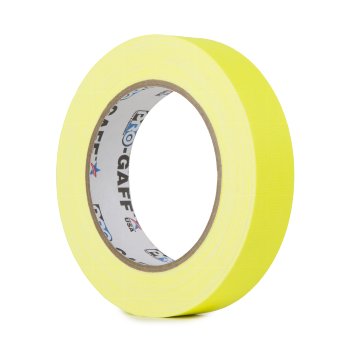 PROGAFF Gaffer Tape Flourescent Yellow 24mm x 22,8m PRO TAPES