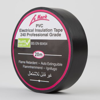 PVC Electrical Isolierband Tape Schwarz 19mm x 20m