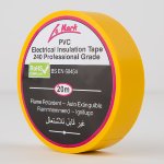 PVC Electrical Insulation Tape Yellow 19mm x 20m
