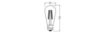 LED CLASSIC EDISON ENERGY EFFICIENCY A S 3.8W 830 FIL CL E27 - LEDVANCE