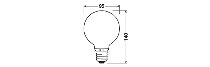 LED CLASSIC GLOBE ENERGY EFFICIENCY A S 3.8W 830 FIL FR E27 - LEDVANCE